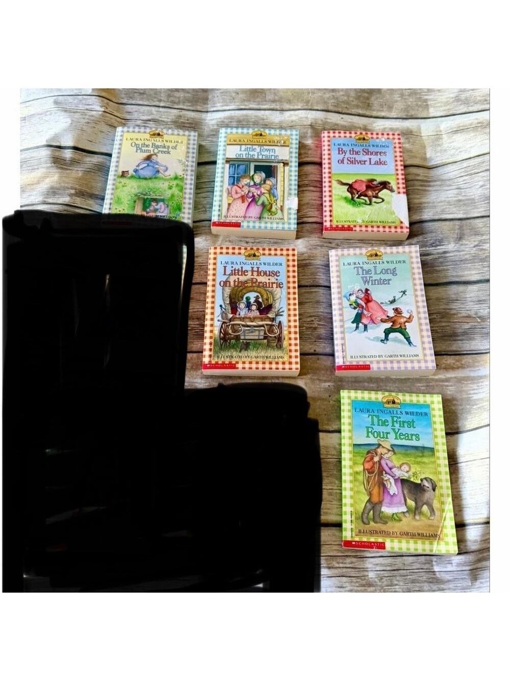 7 LITTLE HOUSE ON PRARIE BOOKS-LAURA INGALLS WILDER